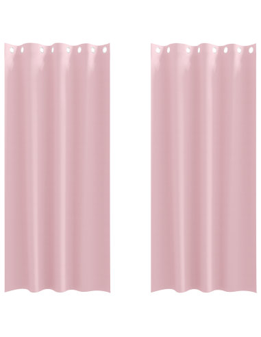 Tende Blackout con Anelli 2 pcs Rosa baby 260 x 140 cm