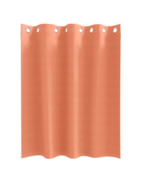 Tende con tende 2 pcs Terracotta 140 x 140 cm Poliestere