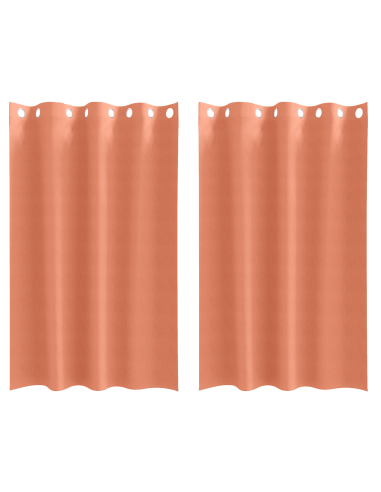 Tende Blackout con Anelli 2 pcs Terracotta 175 x 140 cm