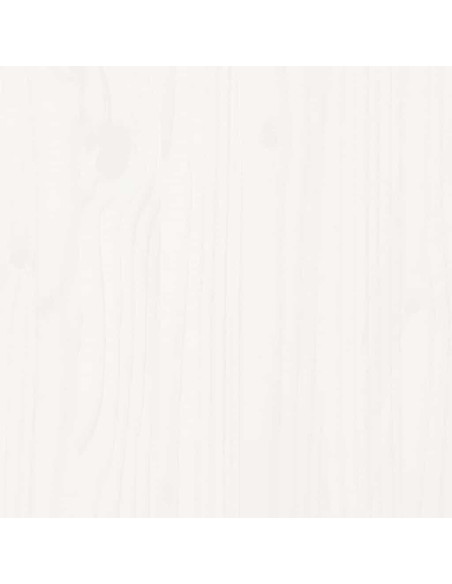Giroletto senza Materasso Bianco 100x200 cm Legno Massello Pino