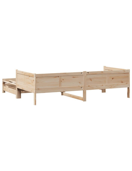 Divano Letto Estraibile con Cassetti senza Materasso 90x190 cm