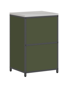 Stoccaggio in cucina Verde oliva 60 x 50 x 92 cm Acciaio 2