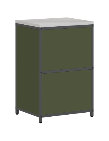 Stoccaggio in cucina Verde oliva 60 x 50 x 92 cm Acciaio