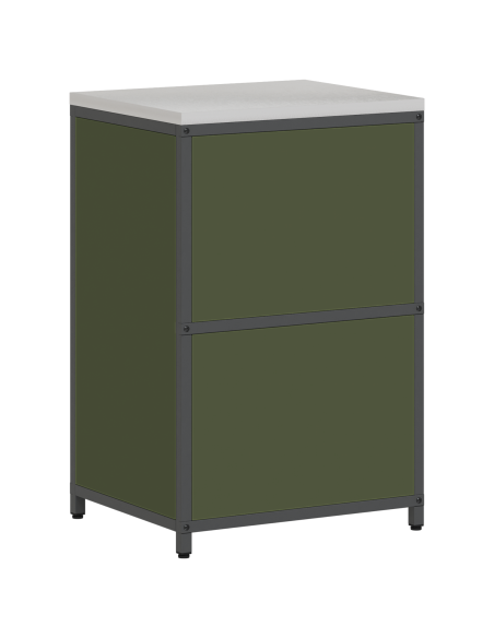 Armadietto per Stoccaggio in Cucina Verde oliva 60 x 50 x 92 cm