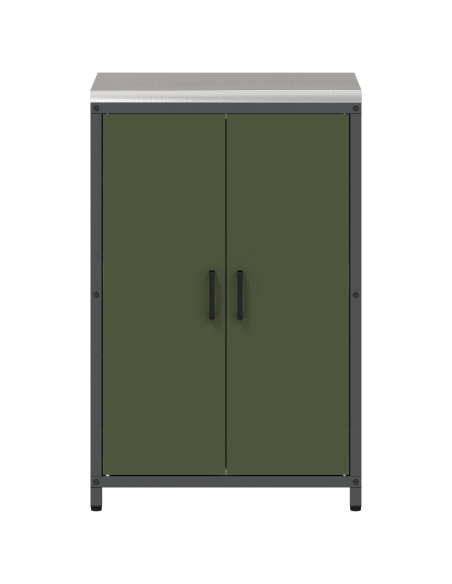 Armadietto per Stoccaggio in Cucina Verde oliva 60 x 50 x 92 cm