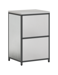 Stoccaggio in cucina con porta Argento 60 x 50 x 92 cm Acciaio 2