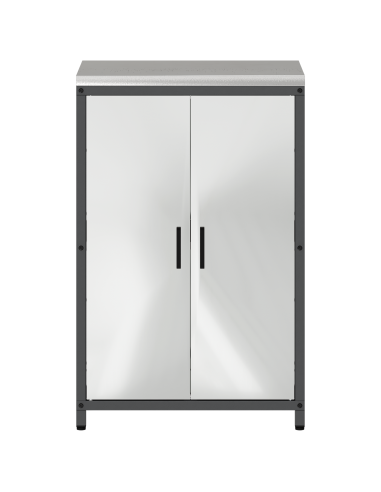 Stoccaggio in cucina con porta Argento 60 x 50 x 92 cm Acciaio