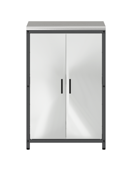 Armadietto per Stoccaggio in Cucina Argento 60 x 50 x 92 cm