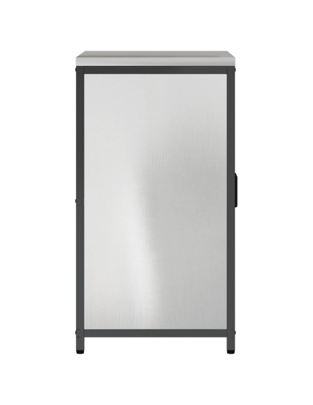 Stoccaggio in cucina con porta Argento 60 x 50 x 92 cm Acciaio