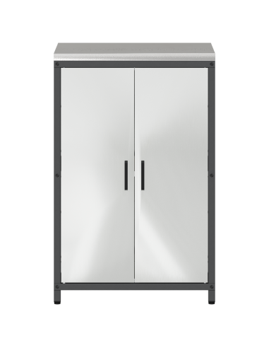 Stoccaggio in cucina con porta Argento 60 x 50 x 92 cm Acciaio