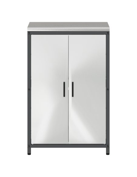 Stoccaggio in cucina con porta Argento 60 x 50 x 92 cm Acciaio