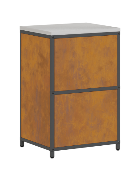 Armadietto per Stoccaggio in Cucina Ruggine 60 x 50 x 92 cm