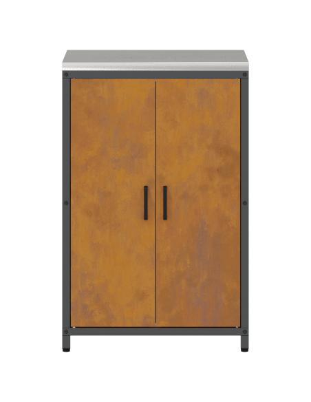 Armadietto per Stoccaggio in Cucina Ruggine 60 x 50 x 92 cm