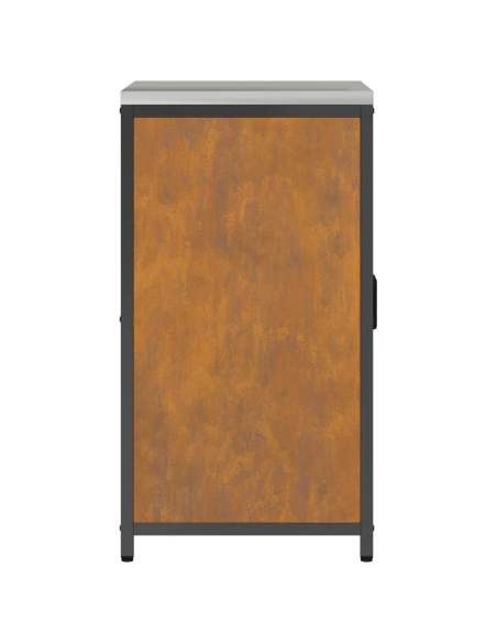 Armadietto per Stoccaggio in Cucina Ruggine 60 x 50 x 92 cm