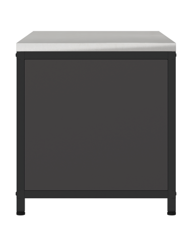 Stoccaggio in cucina con porta Nero 60 x 50 x 92 cm Acciaio