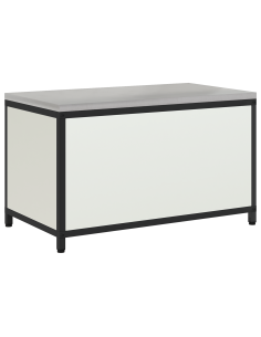 Stoccaggio in cucina con porta Bianco 60 x 50 x 92 cm Acciaio 2