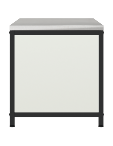 Stoccaggio in cucina con porta Bianco 60 x 50 x 92 cm Acciaio