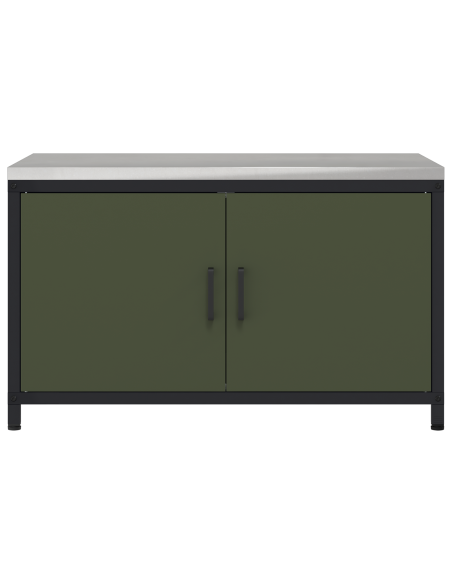 Armadietto per Stoccaggio in Cucina Verde oliva 60 x 50 x 92 cm