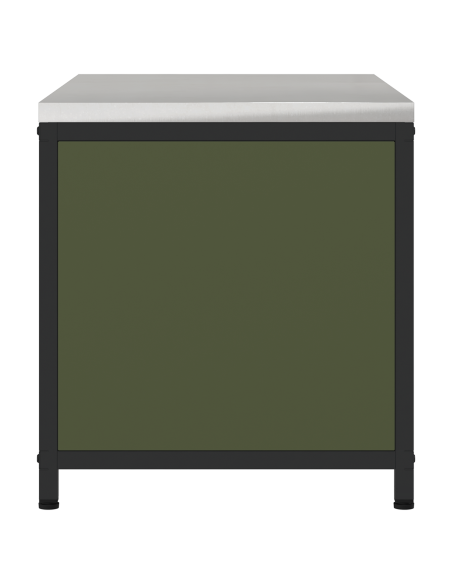 Armadietto per Stoccaggio in Cucina Verde oliva 60 x 50 x 92 cm
