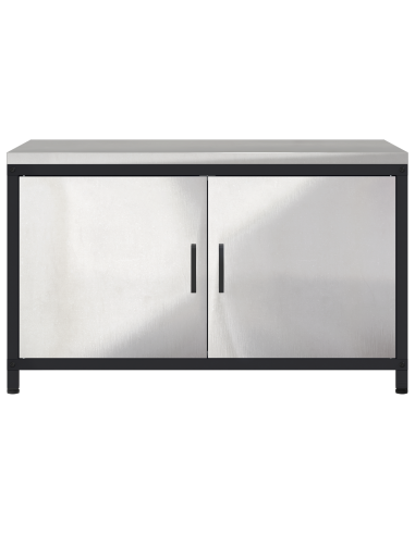 Stoccaggio in cucina con porta Argento 60 x 50 x 92 cm Acciaio