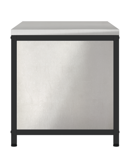 Armadietto per Stoccaggio in Cucina Argento 60 x 50 x 92 cm