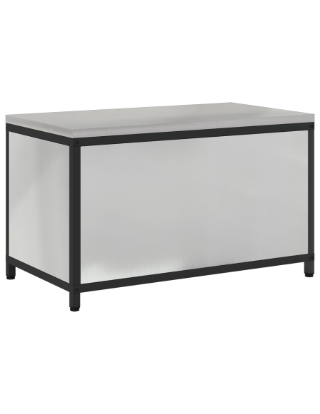 Armadietto per Stoccaggio in Cucina Argento 60 x 50 x 92 cm