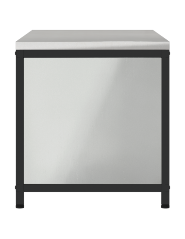 Stoccaggio in cucina con porta Argento 60 x 50 x 92 cm Acciaio