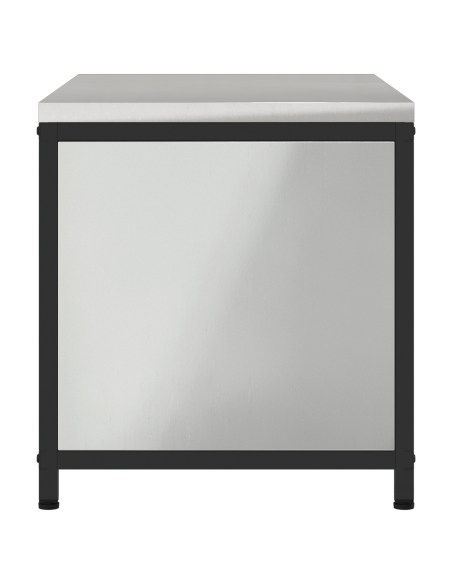 Armadietto per Stoccaggio in Cucina Argento 60 x 50 x 92 cm