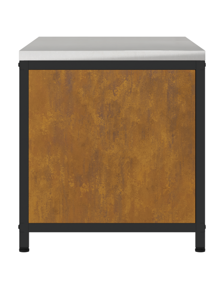 Armadietto per Stoccaggio in Cucina Ruggine 60 x 50 x 92 cm