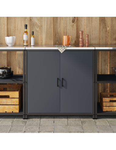 Stoccaggio in cucina Antracite 60 x 50 x 92 cm Acciaio