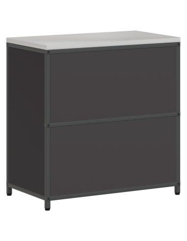 Stoccaggio in cucina con porta Nero 60 x 50 x 92 cm Acciaio