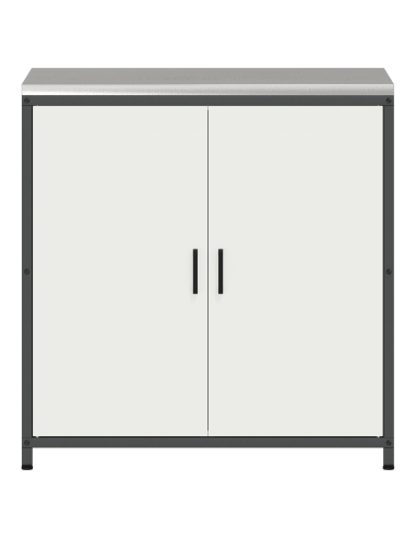 Stoccaggio in cucina con porta Bianco 60 x 50 x 92 cm Acciaio