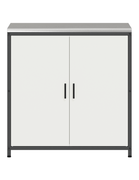 Stoccaggio in cucina con porta Bianco 60 x 50 x 92 cm Acciaio