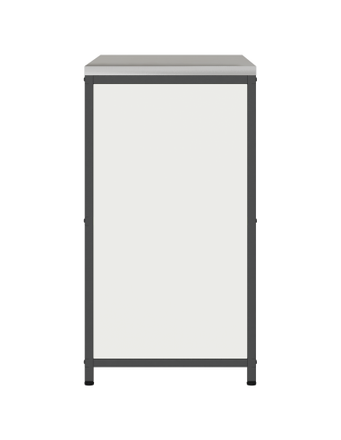 Stoccaggio in cucina con porta Bianco 60 x 50 x 92 cm Acciaio