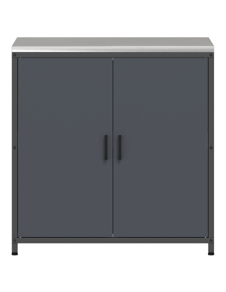Armadietto per Stoccaggio in Cucina Antracite 60 x 50 x 92 cm