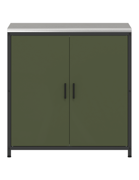 Armadietto per Stoccaggio in Cucina Verde oliva 60 x 50 x 92 cm