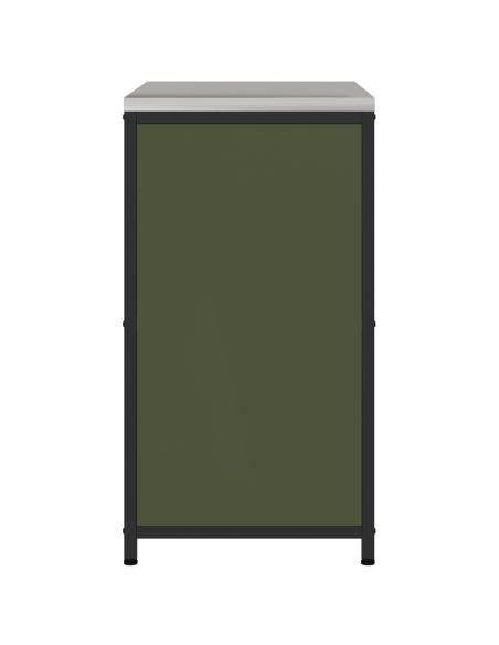 Armadietto per Stoccaggio in Cucina Verde oliva 60 x 50 x 92 cm