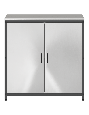 Stoccaggio in cucina con porta Argento 60 x 50 x 92 cm Acciaio