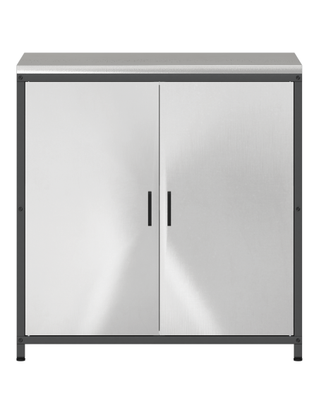 Stoccaggio in cucina con porta Argento 60 x 50 x 92 cm Acciaio