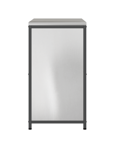 Stoccaggio in cucina con porta Argento 60 x 50 x 92 cm Acciaio