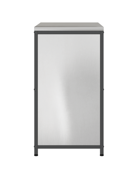 Stoccaggio in cucina con porta Argento 60 x 50 x 92 cm Acciaio