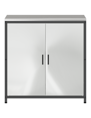 Stoccaggio in cucina con porta Argento 60 x 50 x 92 cm Acciaio