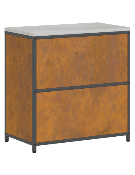 Armadietto per Stoccaggio in Cucina Ruggine 60 x 50 x 92 cm