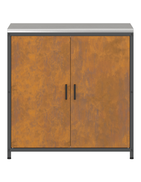 Armadietto per Stoccaggio in Cucina Ruggine 60 x 50 x 92 cm