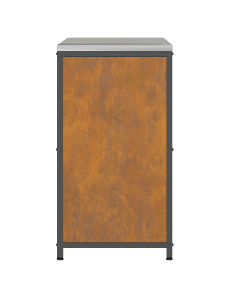 Armadietto per Stoccaggio in Cucina Ruggine 60 x 50 x 92 cm