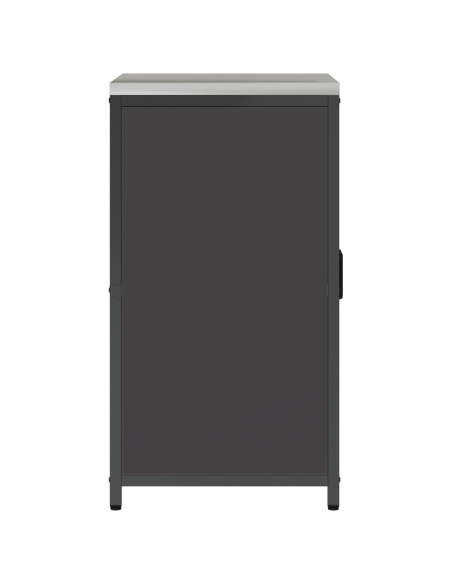 Stoccaggio in cucina con porta Nero 60 x 50 x 92 cm Acciaio