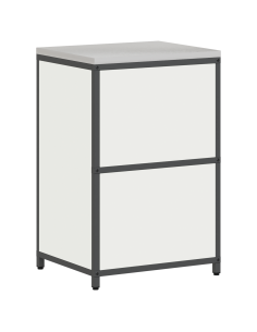 Stoccaggio in cucina con porta Bianco 60 x 50 x 92 cm Acciaio 2