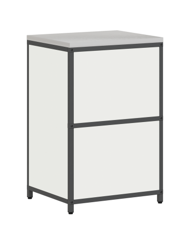 Stoccaggio in cucina con porta Bianco 60 x 50 x 92 cm Acciaio