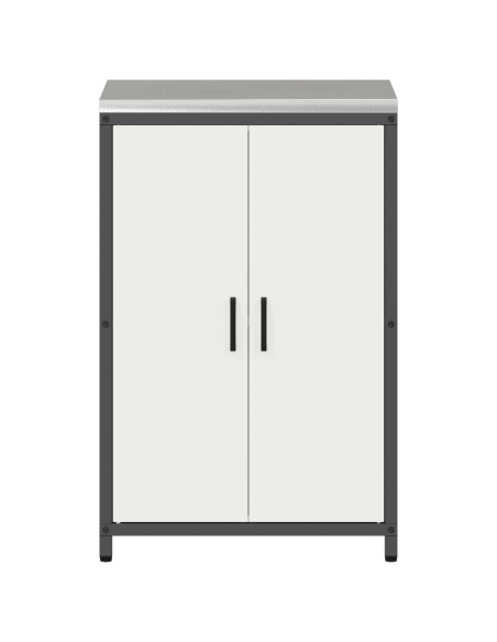 Stoccaggio in cucina con porta Bianco 60 x 50 x 92 cm Acciaio