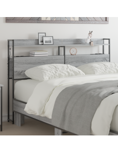 Testata contenitore Grigio sonoma 120 cm Legno multistrato